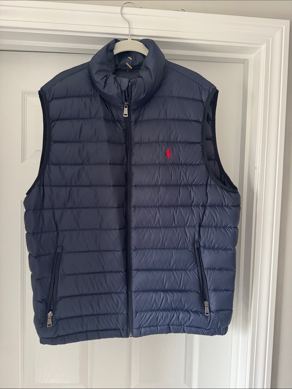 Polo by Ralph Lauren Navy Puffer Vest with Red Pony